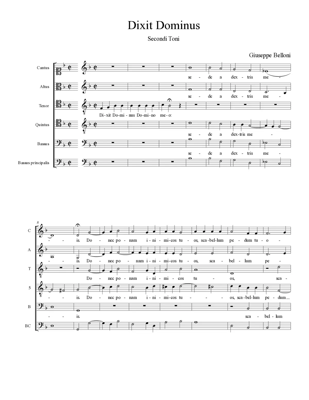 Dixit Dominus - Page 1