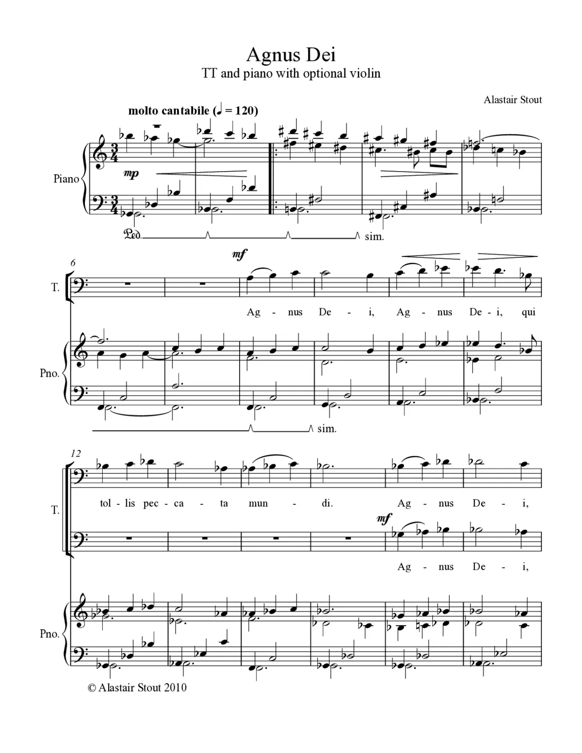 Agnus Dei - Page 1