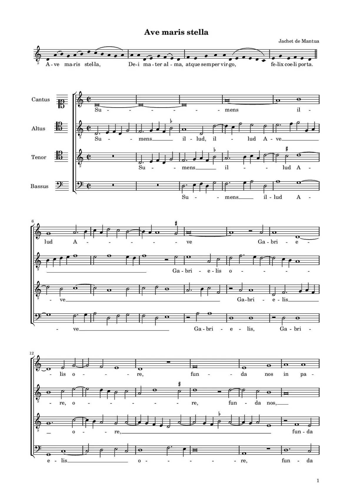 Ave maris stella - Page 1