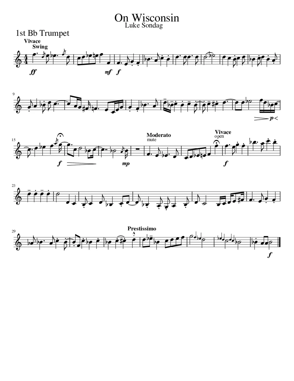 On Wisconsin! - Page 1