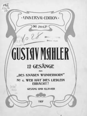 Lieder aus 'Des Knaben Wunderhorn'