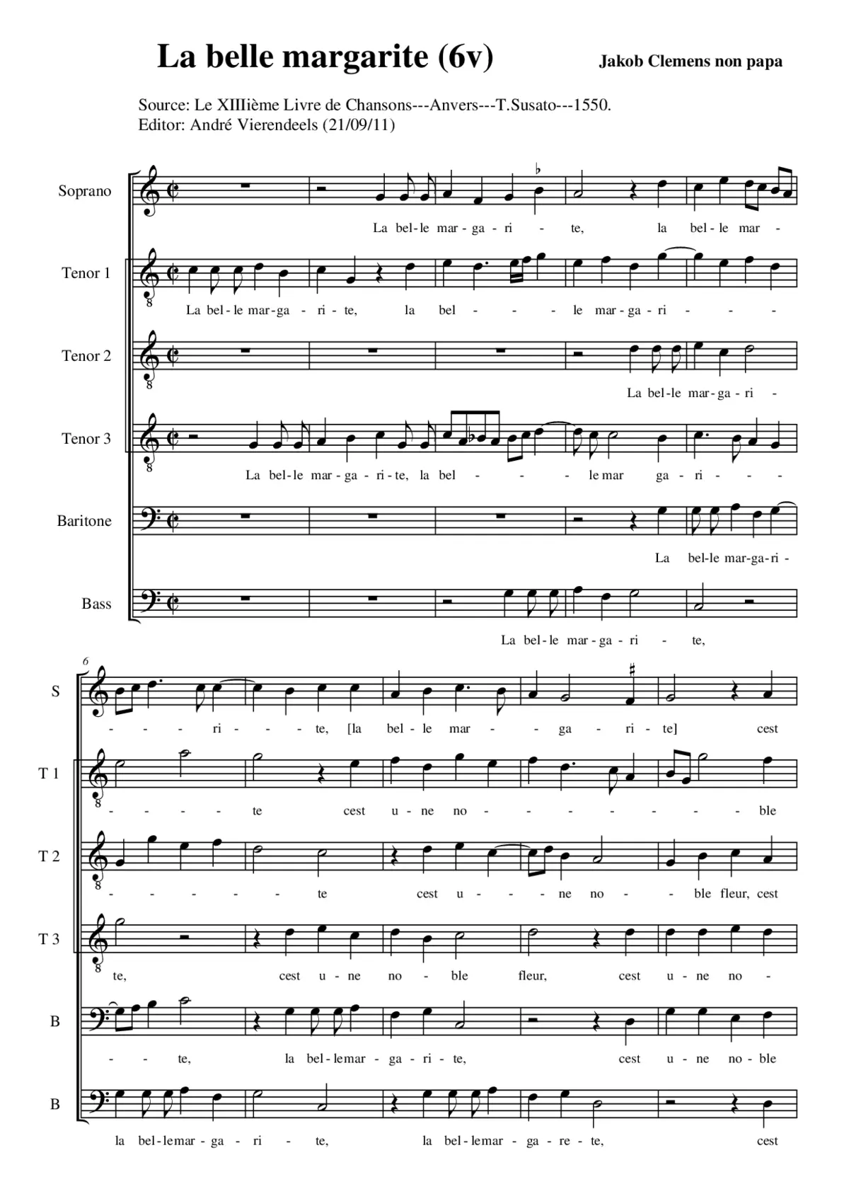La belle margarite a 6 - Page 1