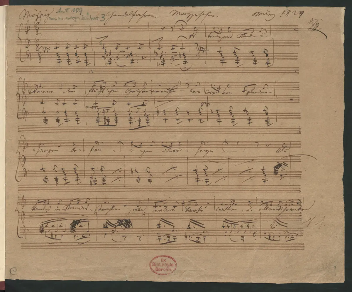 Gondelfahrer, D.808 - Page 1