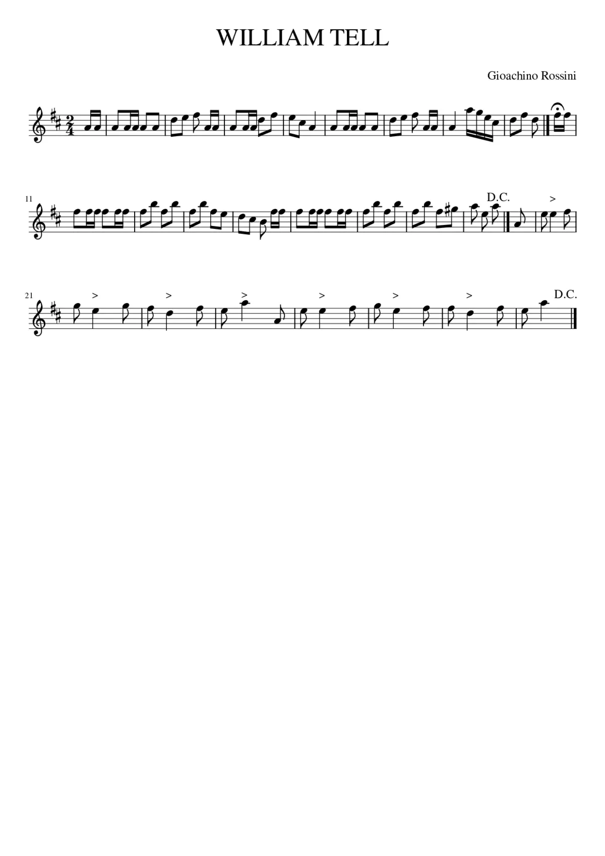 WILLIAM TELL - Page 1