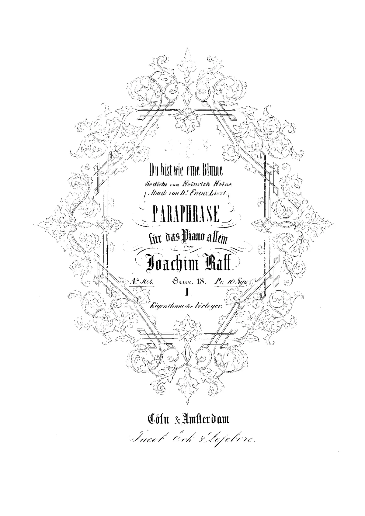 2 Paraphrases on Lieder by Liszt - Page 1