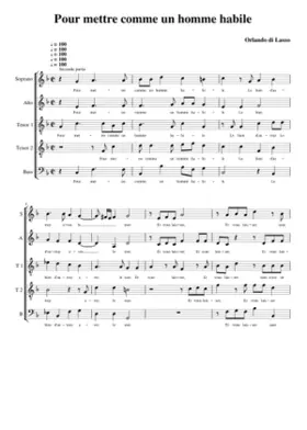 Pour mettre comme un homme habile