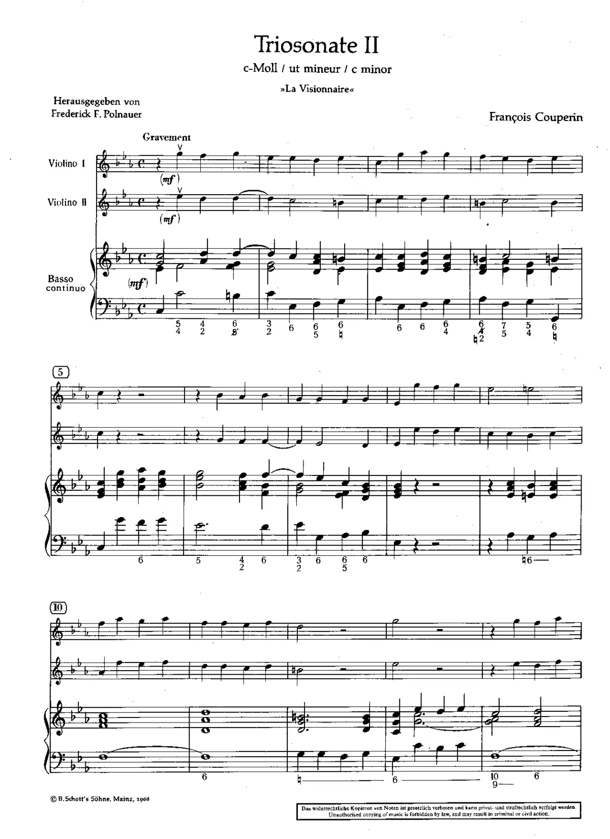 Trio Sonata in C minor - Page 1