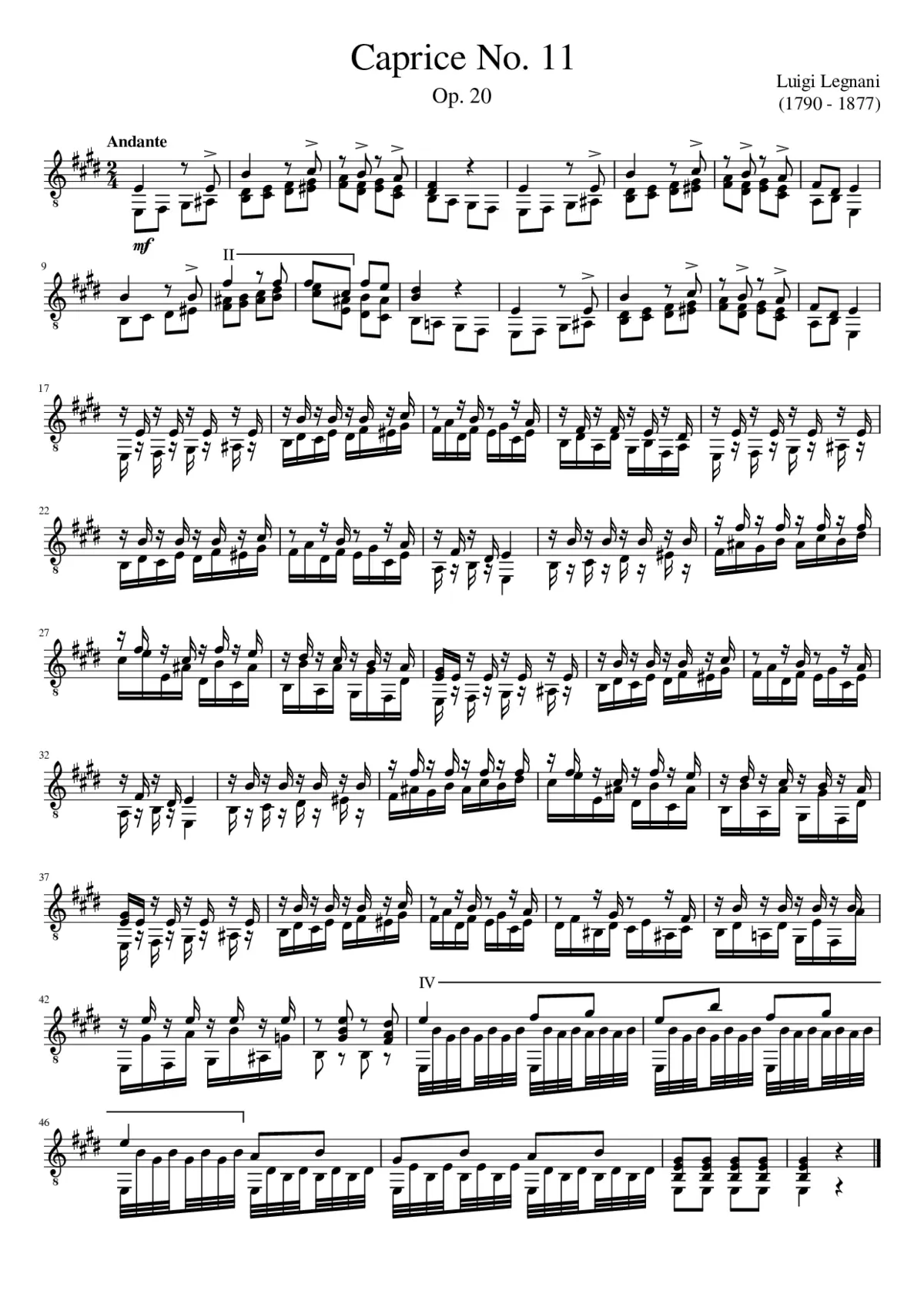 36 Caprices Op.20 - Page 1