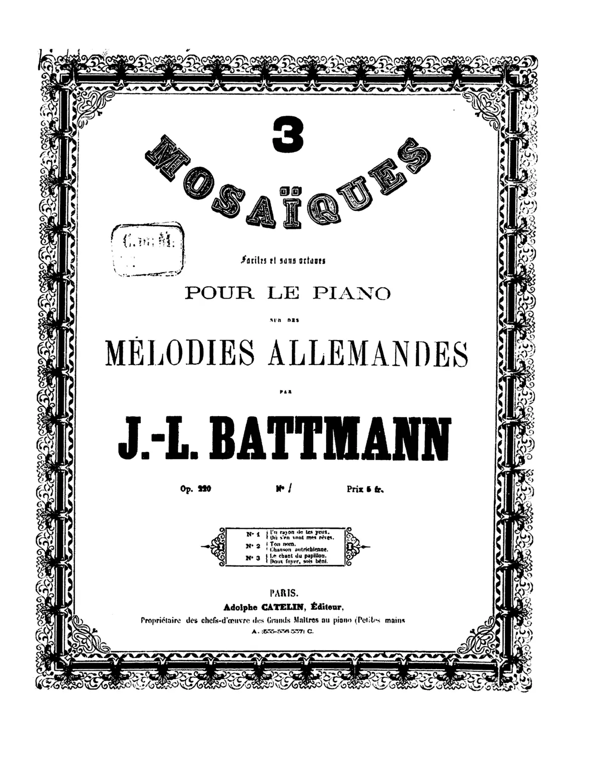 3 Mosaïques - Page 1