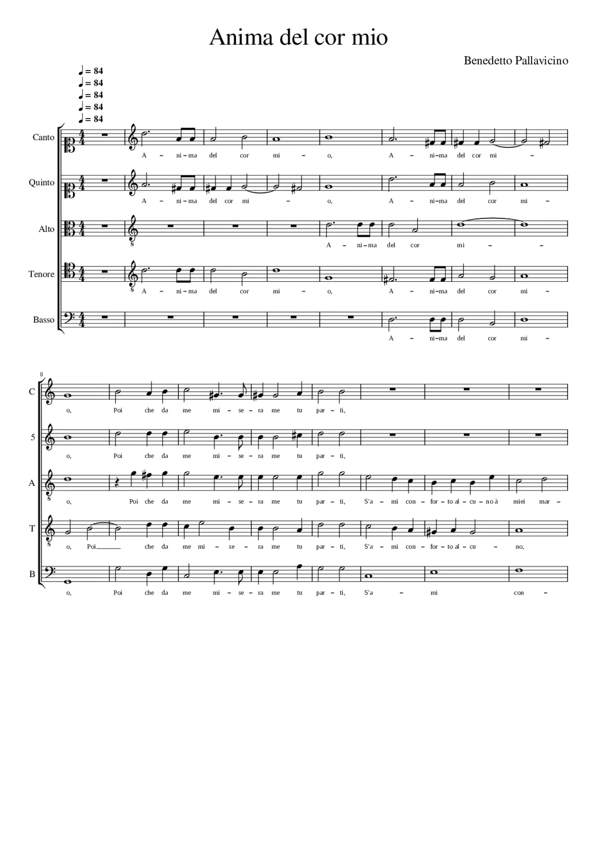 Anima del cor mio - Page 1