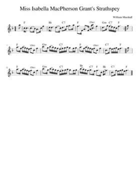 Miss Isabella MacPherson Grant's Strathspey