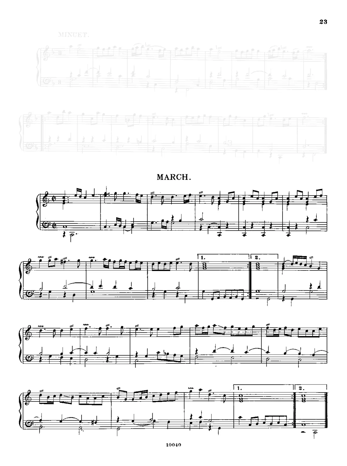 March in C major - Page 1