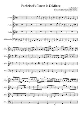 Canon and Gigue in D major P.37