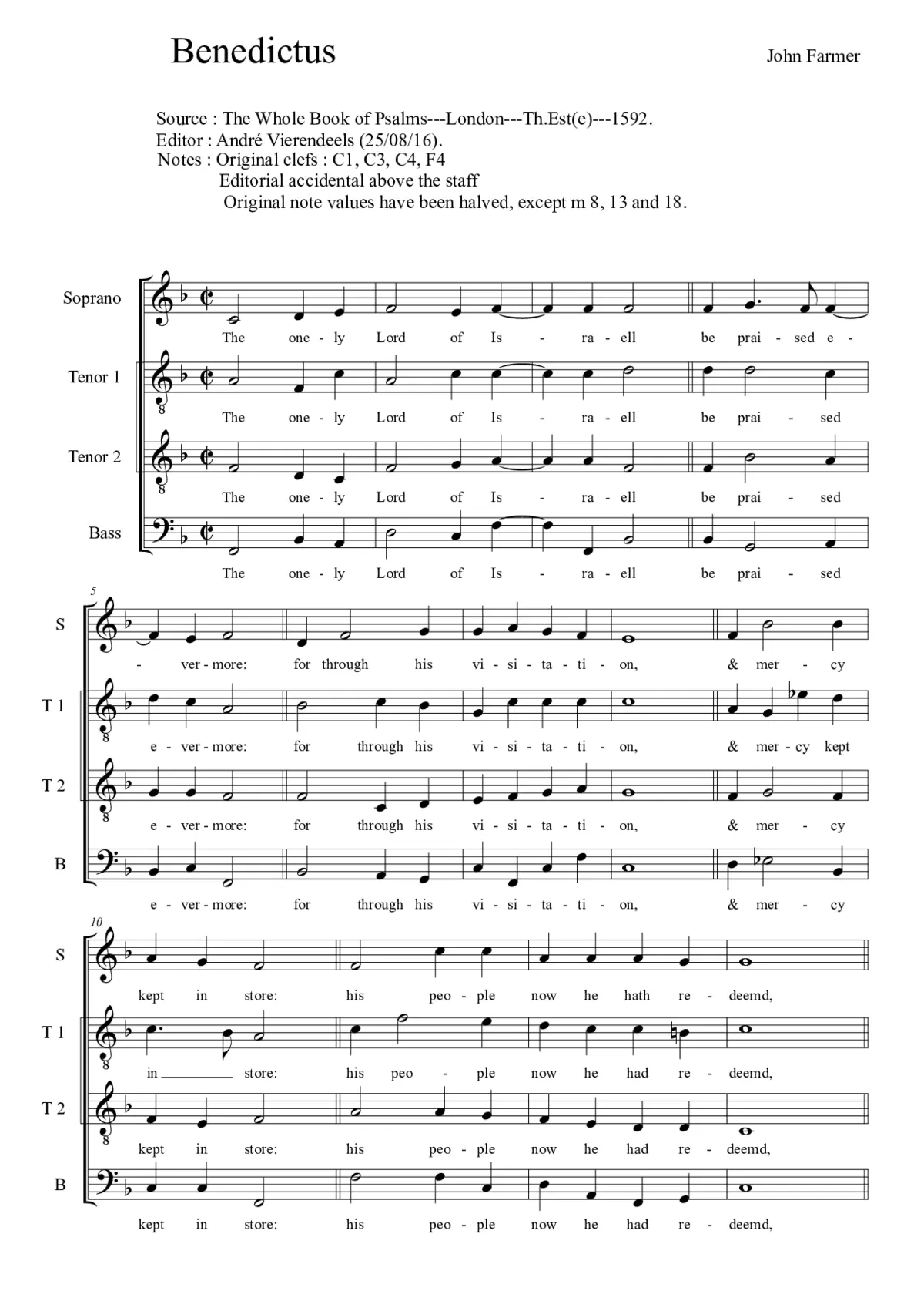 Benedictus - Page 1