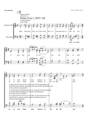 Mein Gott mein Gott ach Herr mein Gott SWV 118