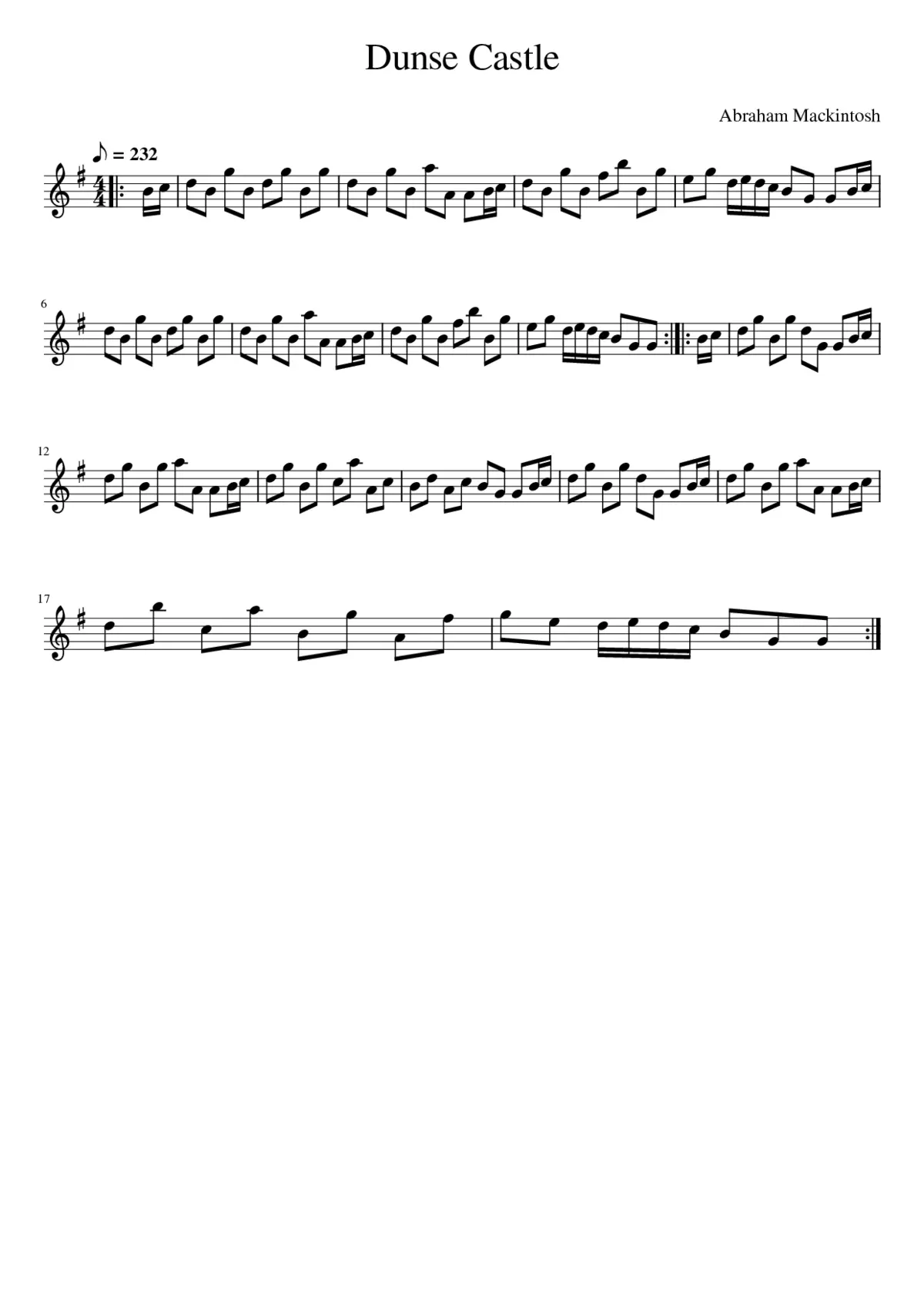 Dunse Castle - Page 1