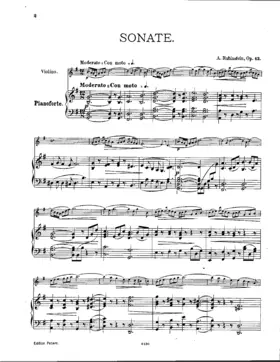 Violin Sonata No.1, Op.13