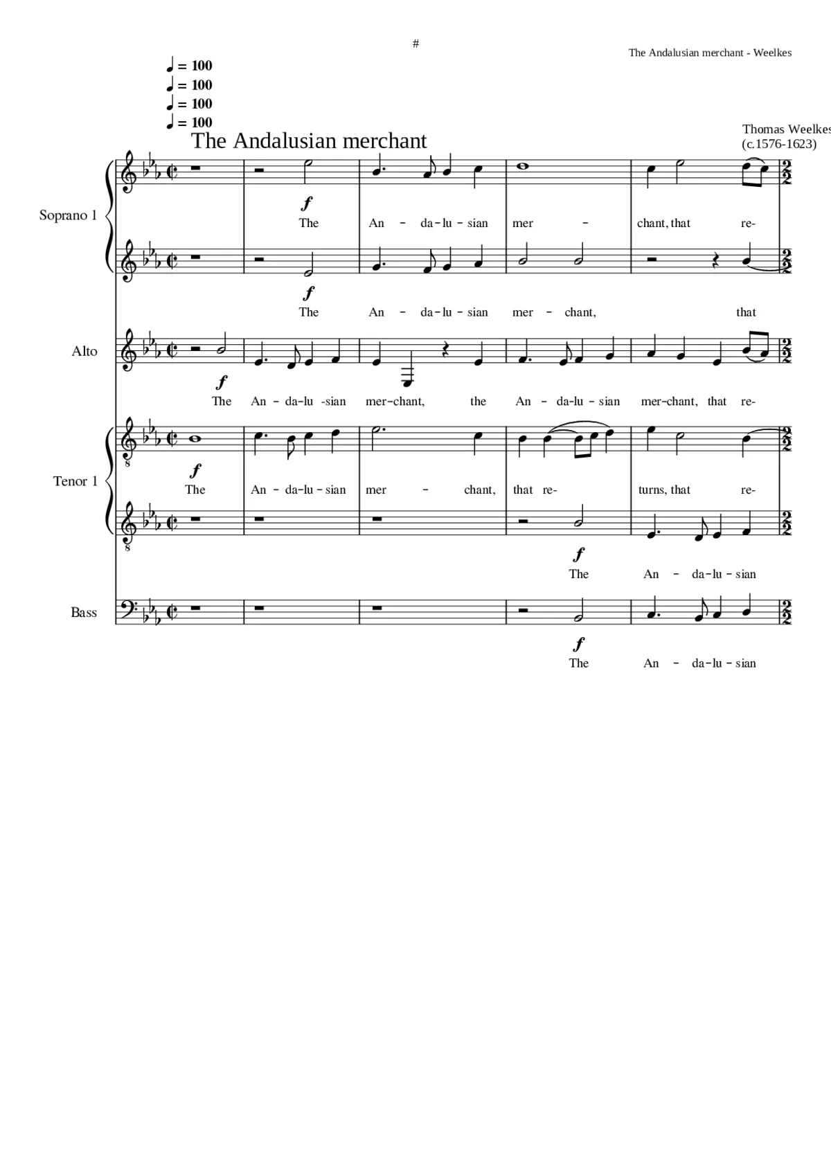 The Andalusian Merchant - Page 1