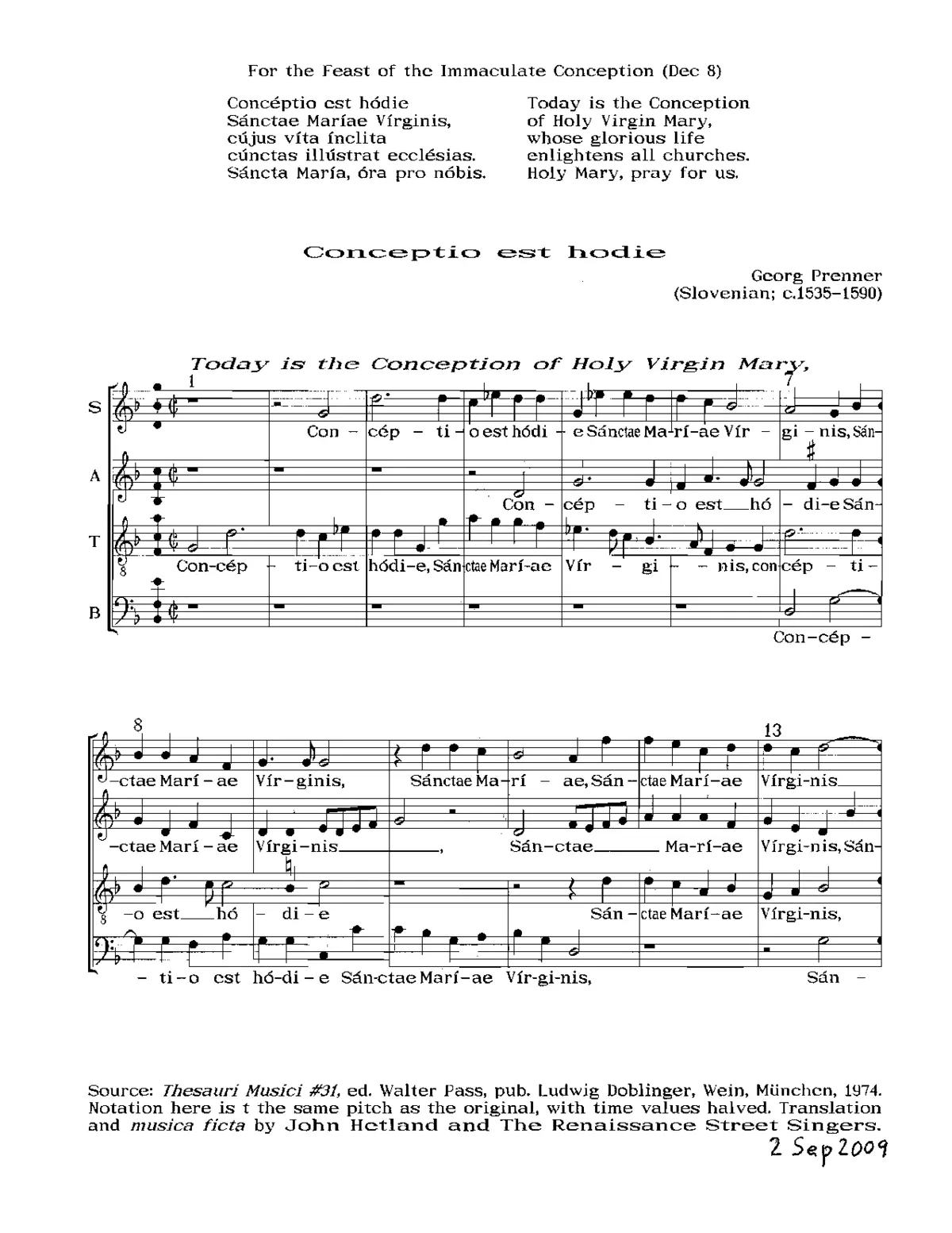 Conceptio est hodie - Page 1