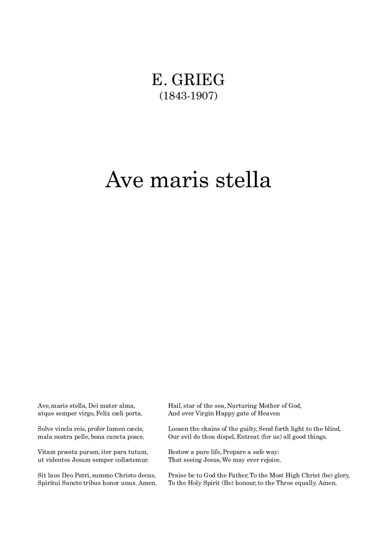 Ave maris stella - Page 1