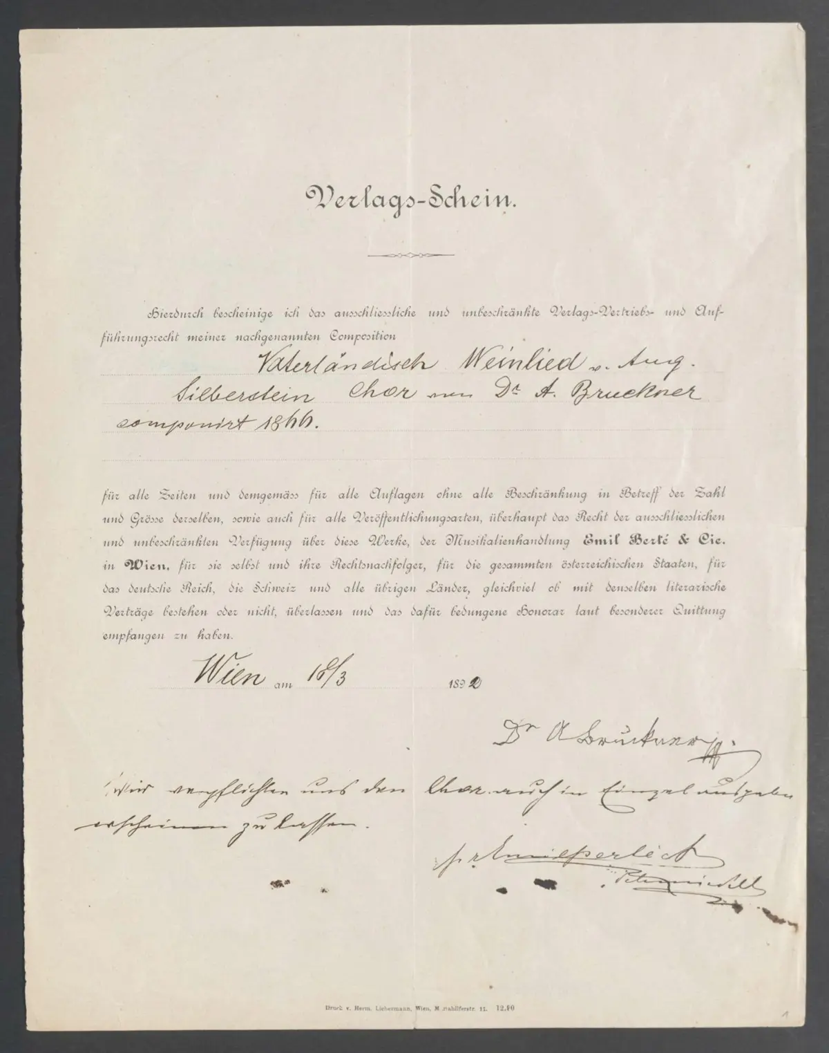 Vaterländisch Weinlied - Page 1