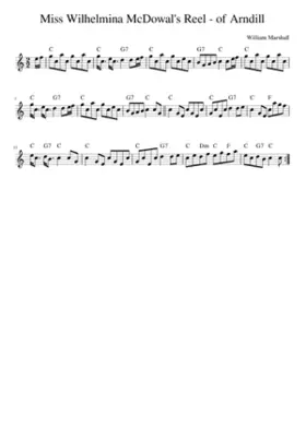 Miss Wilhelmina McDowal's Reel - of Arndill