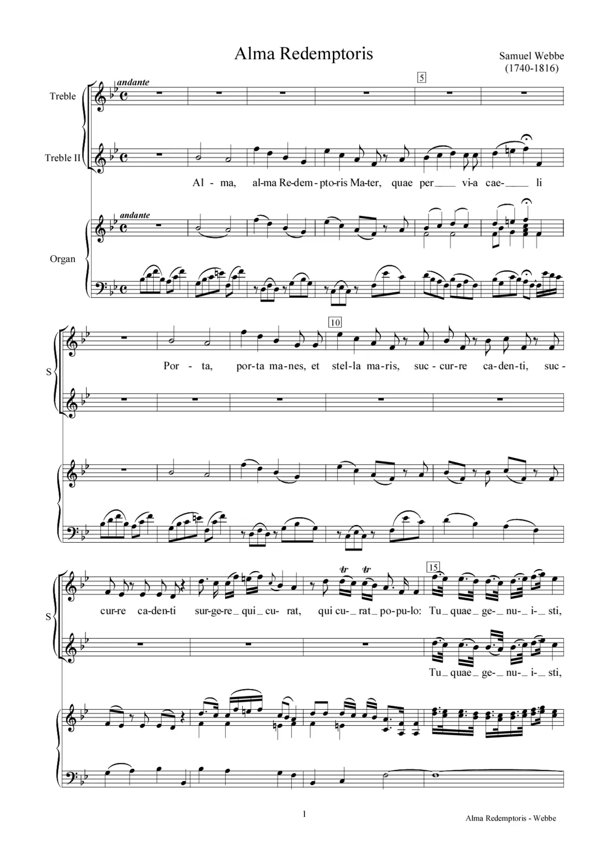 Alma Redemptoris II - Page 1