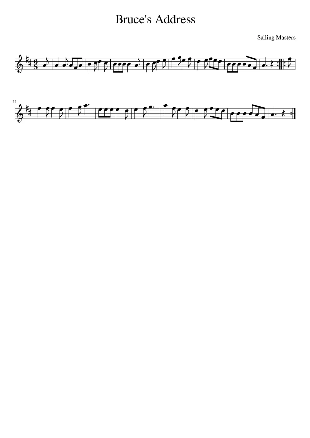 Bruce's Address - Page 1