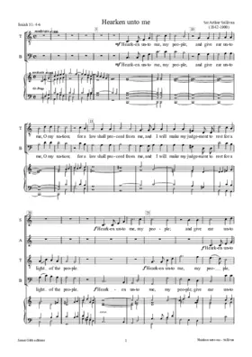 Hearken unto me, my people