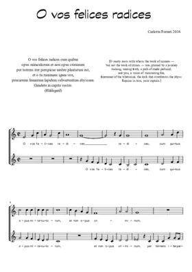 O vos felices radices