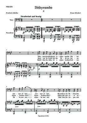 Dithyrambe, D.801