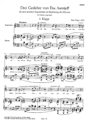 3 Gedichte von Elsa Asenijeff