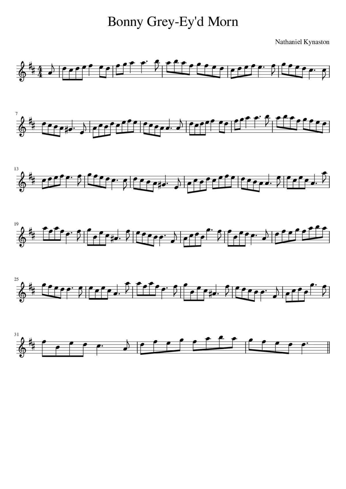 Bonny Grey-Ey'd Morn - Page 1