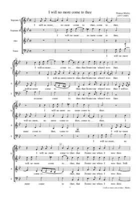 I will no more come to thee