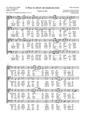 O thou to whom all creatures bow