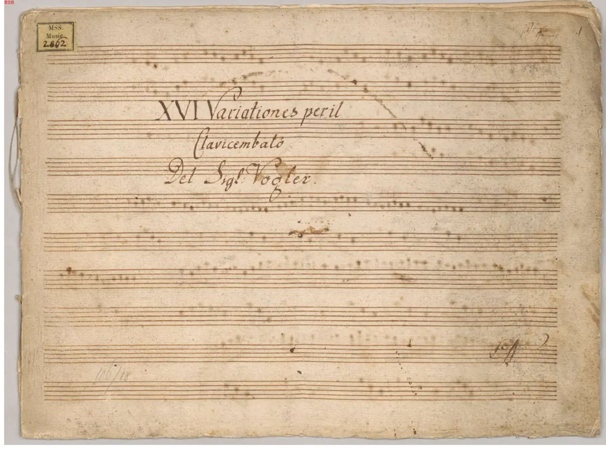 16 Variations in F major - Page 1