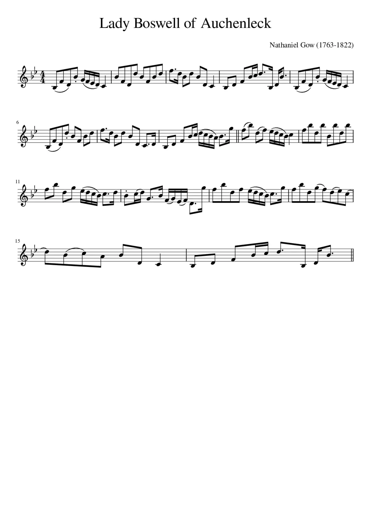 Lady Boswell of Auchenleck - Page 1