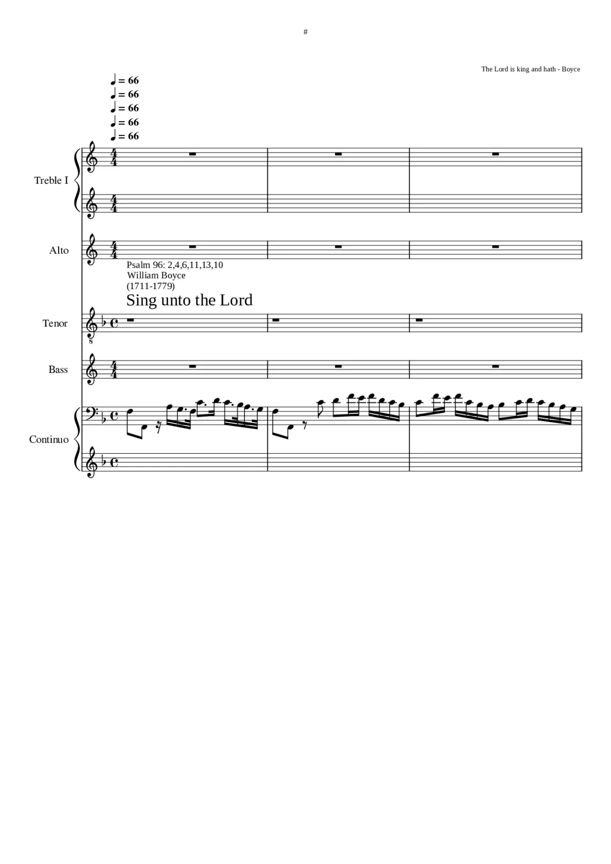 Sing unto the Lord - Page 1