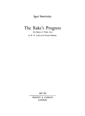 The Rake's Progress