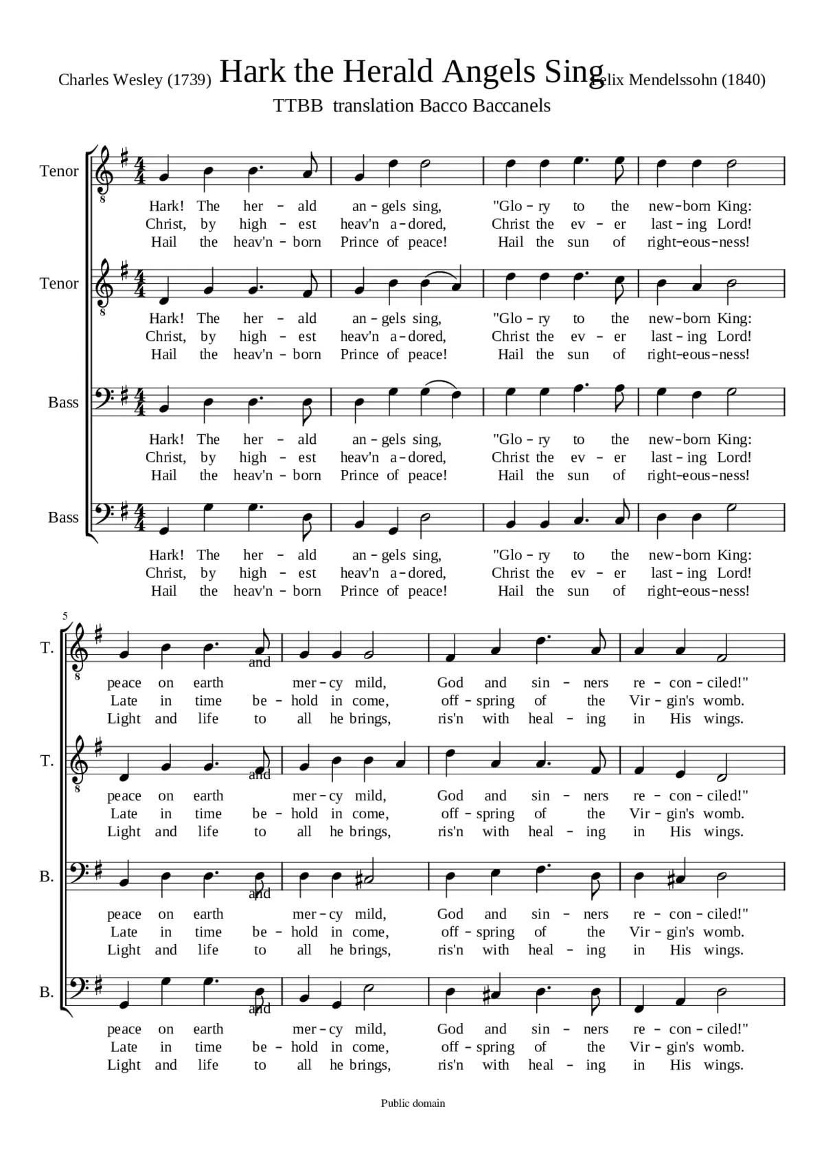 Hark the Herald Angels Sing - Page 1