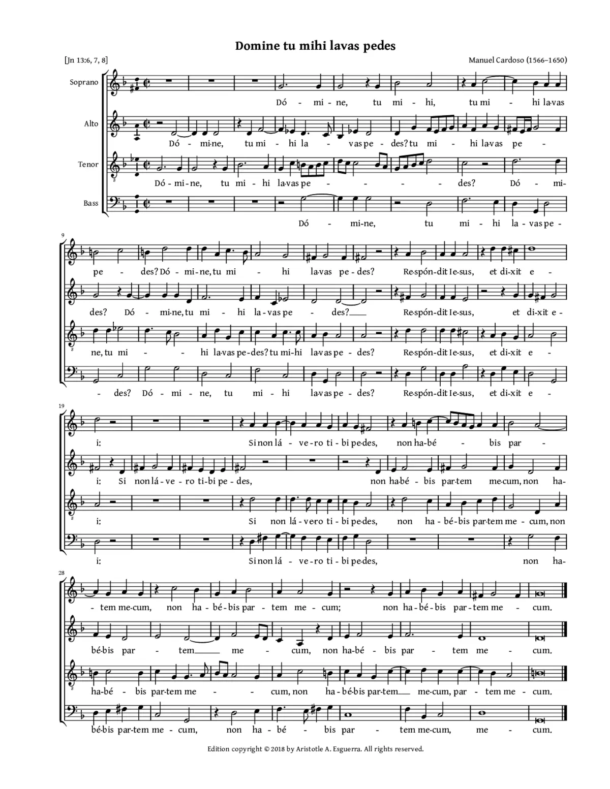 Domine, tu mihi lavas pedes? - Page 1