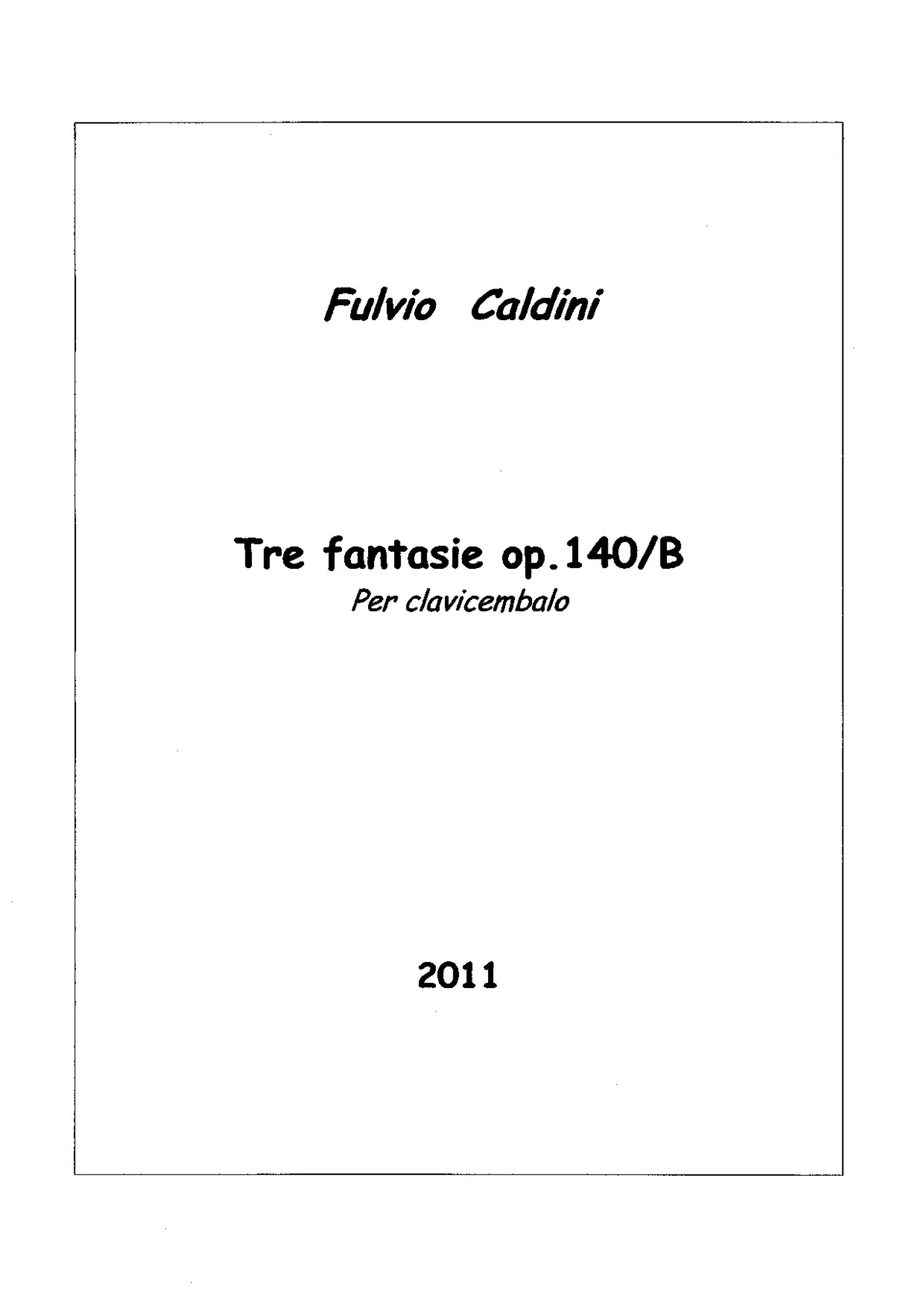 Tre fantasie - Page 1