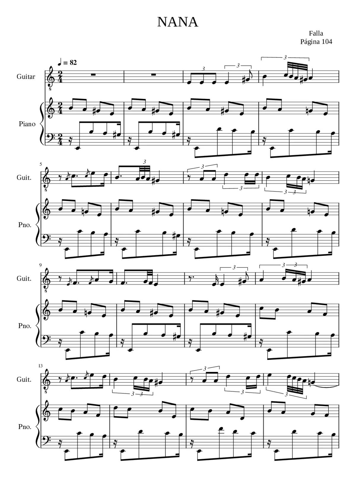 Nana de la cebolla Op.2 - Page 1