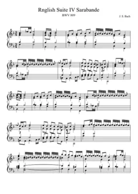 English Suite No.4 in F major BWV 809