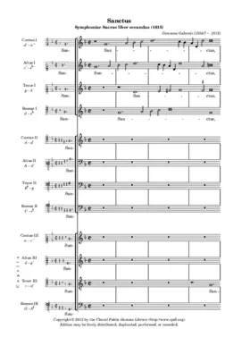 Sanctus a 12 (1615)
