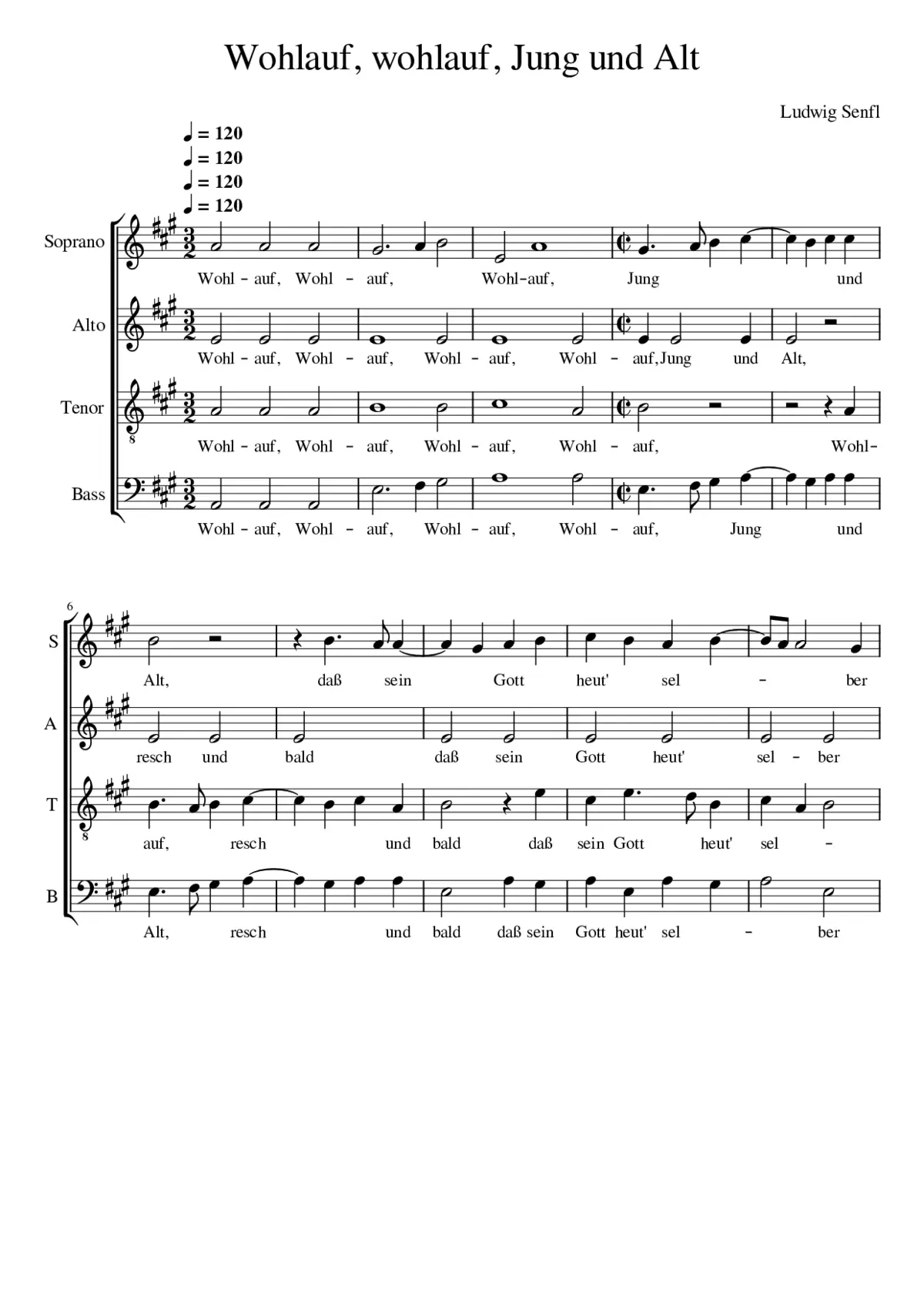 Wohlauf wohlauf Jung und Alt - Page 1