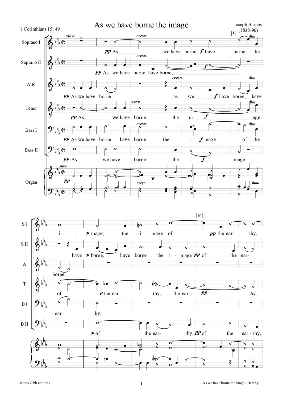 As we have borne the image - Page 1