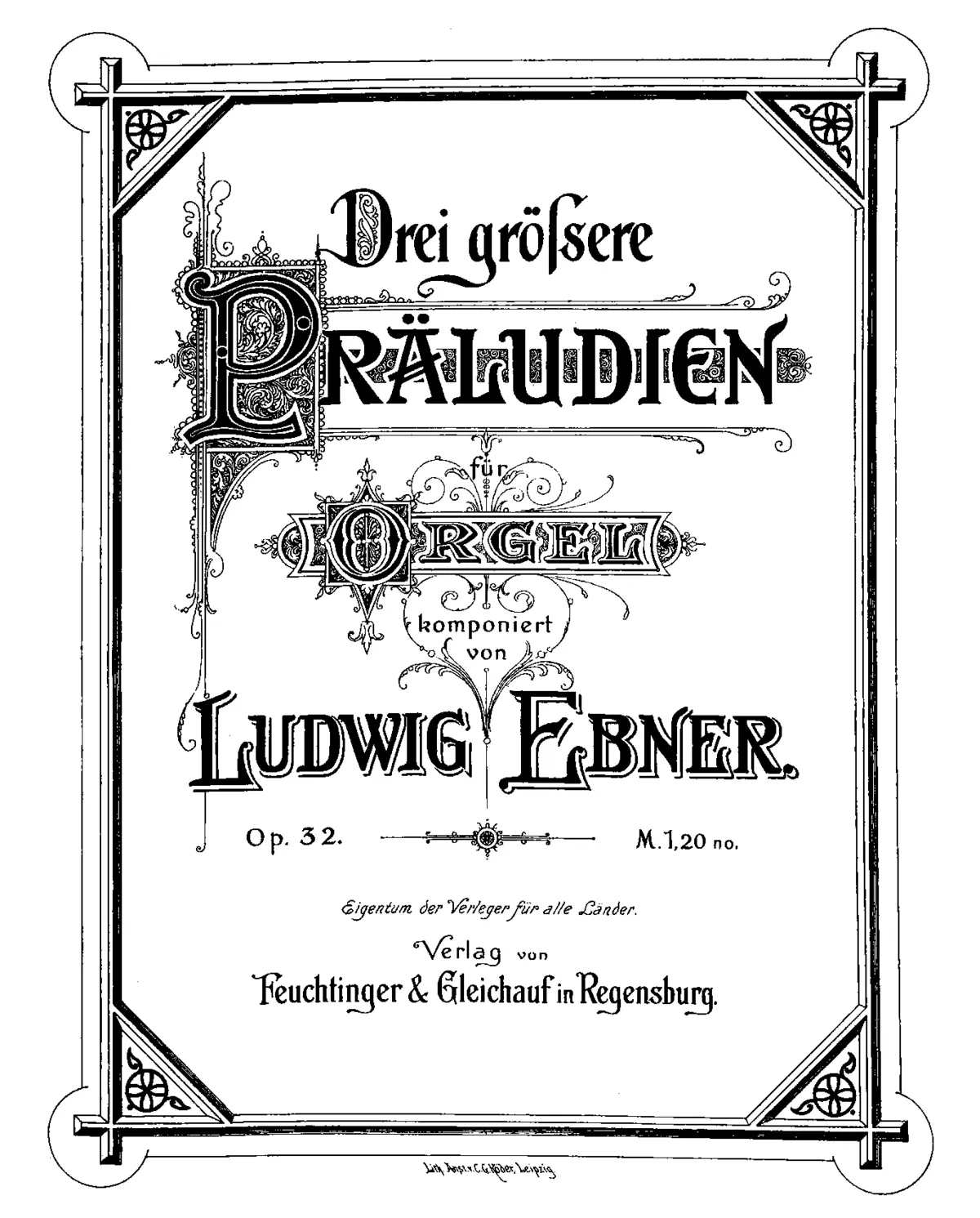 3 Grössere Präludien - Page 1