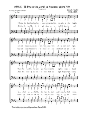 Praise the Lord! ye heavens, adore him