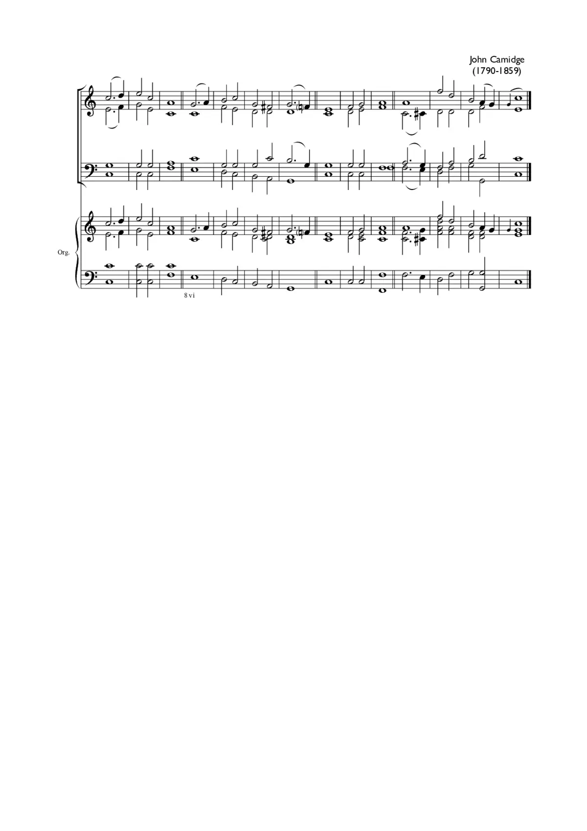 Double chant in C major - Page 1